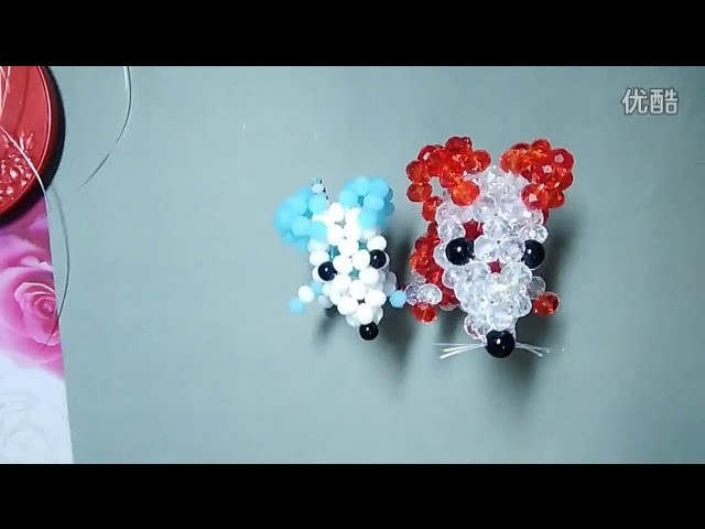 水晶串珠 動物類飾品 吉祥鼠 (款式1) 1.2