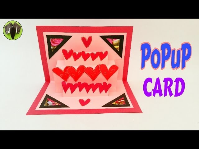 Tutorial to make an easy "Popup Greetings CARD" - Heart | Valentine Theme 