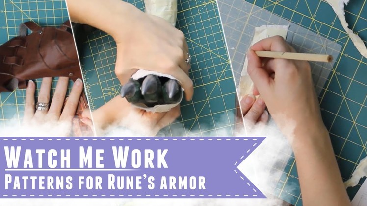 Watch me work: Making patterns for Rune's spats