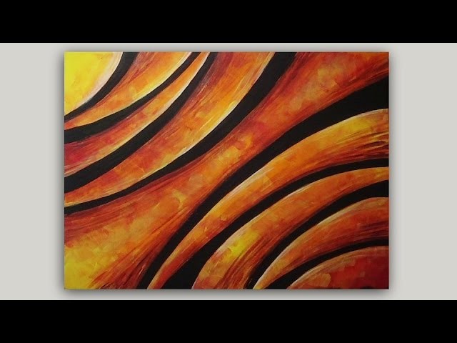 Abstract Arches Step by Step Acrylic Painting on Canvas Tutorial