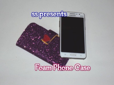Card board & Foam glitter sheet phone case