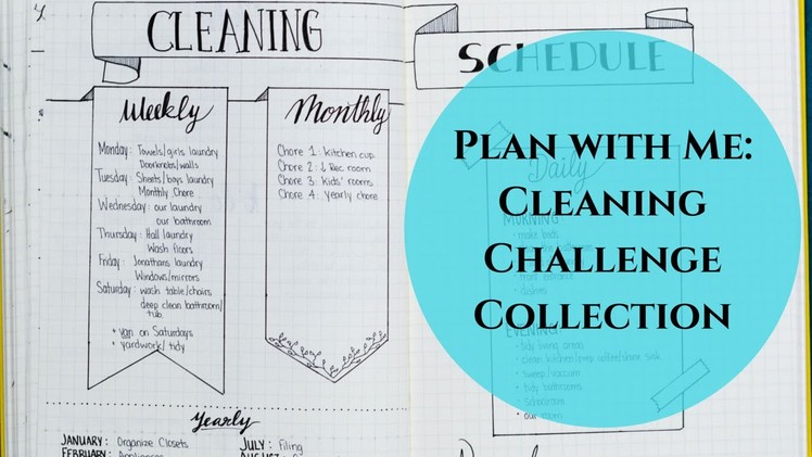 Creating a Cleaning Schedule Collection in my Bullet Journal