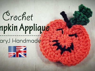 Crochet tutorial: pumpkin applique