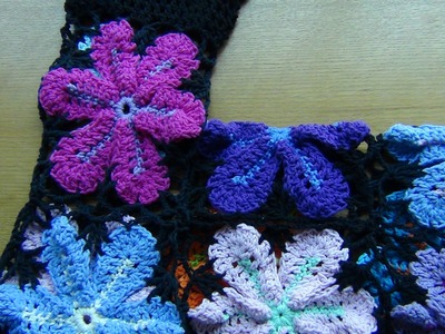 Crocheted Flower Jacket Part 1