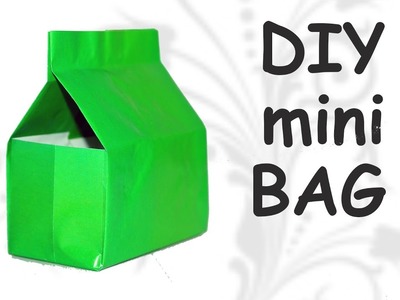 DIY crafts how to make mini bag for gifts. DIY beauty and easy