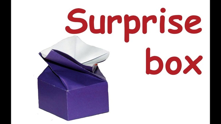 DIY crafts - Origami Box surprise  box. DIY beauty and easy