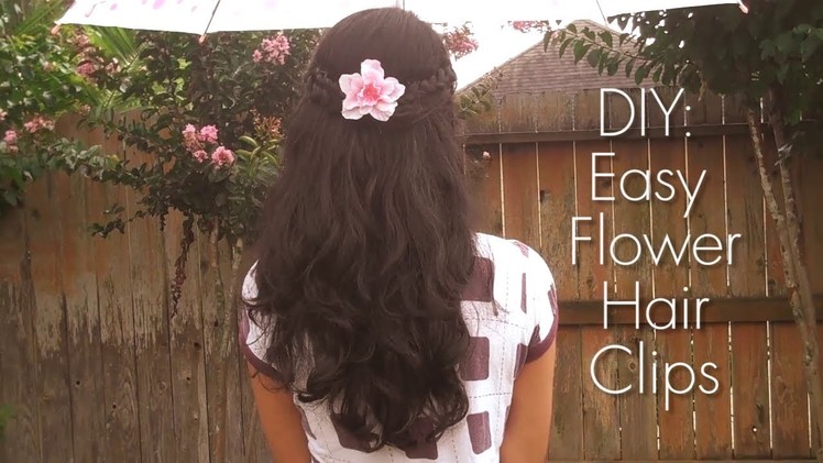 DIY: Easy Flower Hair Clips