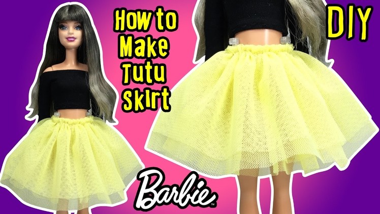 DIY - How to Make Barbie Doll Tutu Skirt - Doll Clothes Tutorial - Making Kids Toys