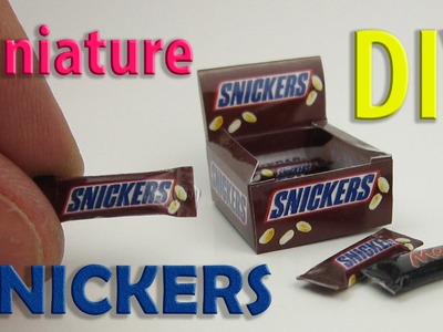 DIY Snickers Bar Box Miniature