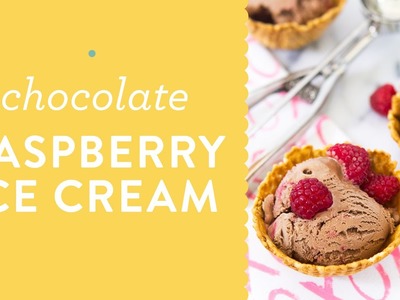Easy Homemade Chocolate Raspberry Ice Cream Recipe