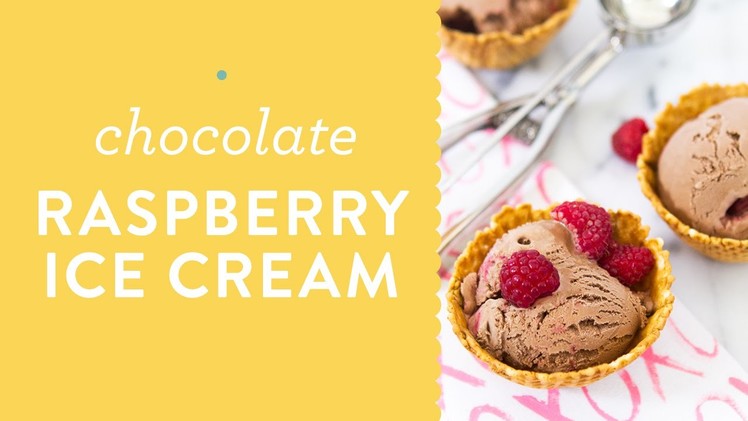 Easy Homemade Chocolate Raspberry Ice Cream Recipe