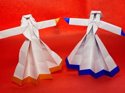 Easy Origami Dancing girl tutorial (Henry Pham)