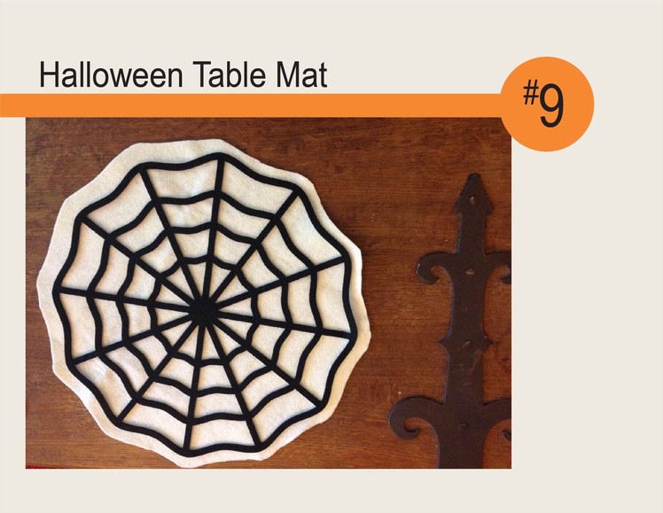 Halloween Table Mat - DIY