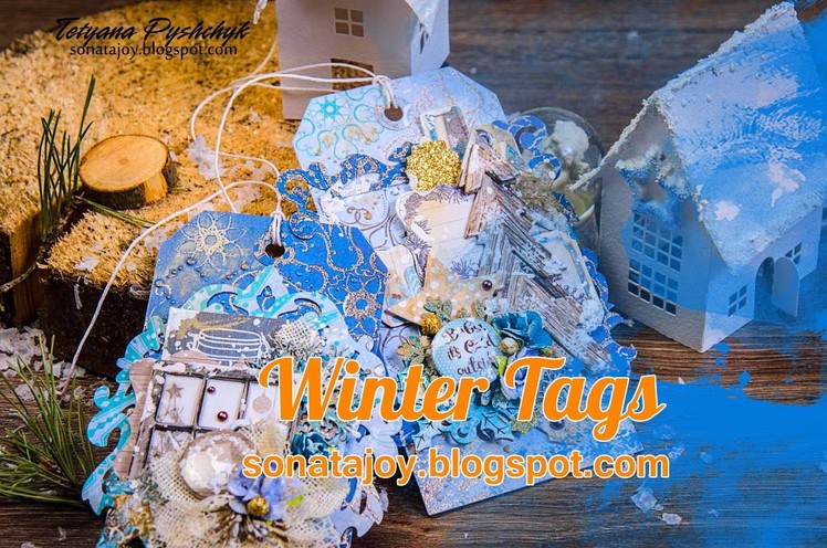 How to Create Winter Tags. Step-by-step tutorials. Scraps of Darkness.