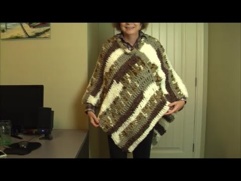 How to crochet a basic poncho