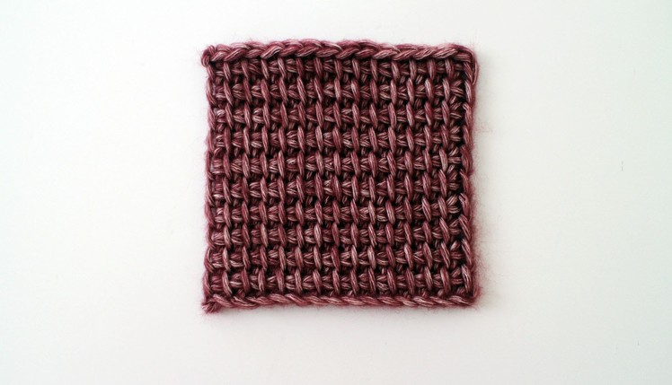 How To Crochet Tunisian Simple Stitch Left Hand