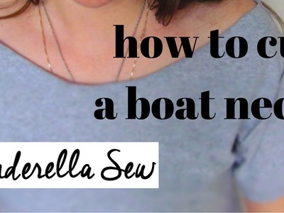 How to cut a boat neck - Make a boat neckline on a shirt - Easy DIY Tshirt Tutorial