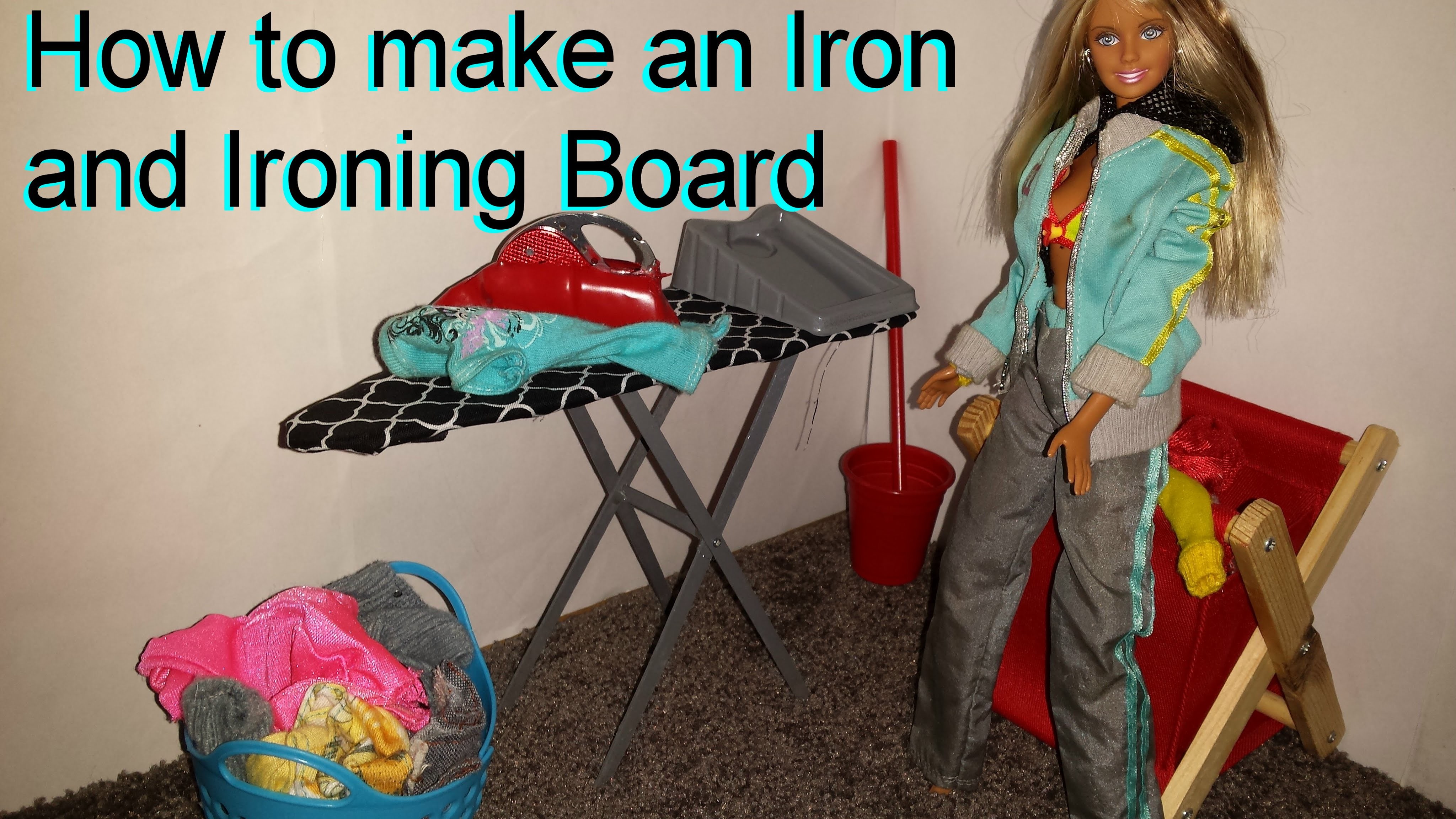 How to make a Barbie Iron and Ironing Board