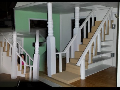 How to make a Doll House Stair Railing