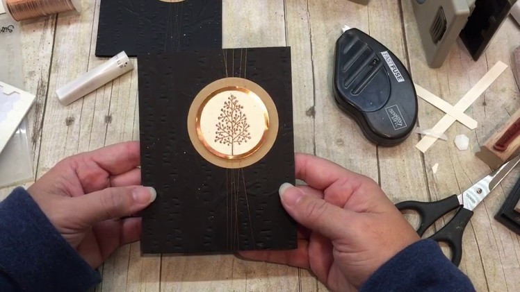 How to make a stunning Totally Trees Black and Copper Card