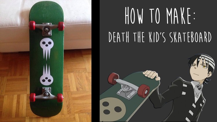 How to make Death The Kid's skateboard - Soul Eater (VERY EASY)