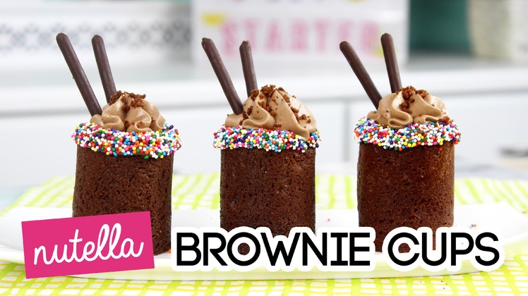 How to Make Nutella Brownie Cups!