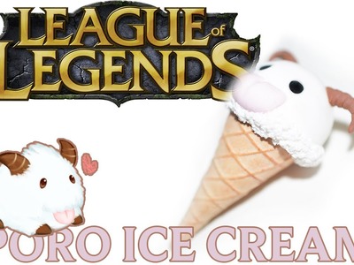 League of Legends * Poro Ice Cream * Polymer Clay Tutorial