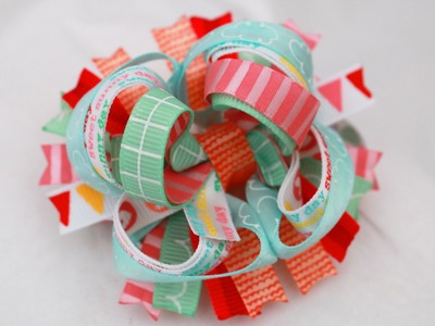 Let's make a TINY 3 inch Stacked Boutique Hairbow!. DIY bow