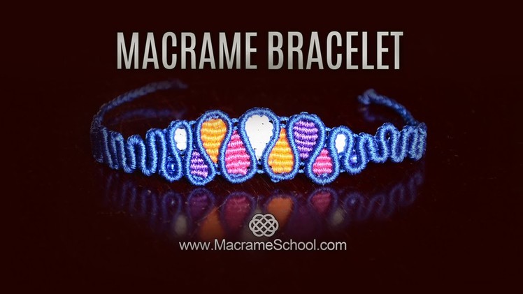 Macramé Drops Bracelet (Teaser) Macrame School