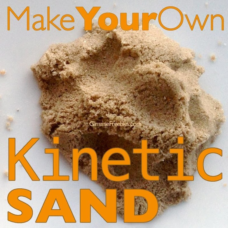 Make Your Own Kinetic Sand (10 lbs for 50 cents!) Homemade Moon Sand