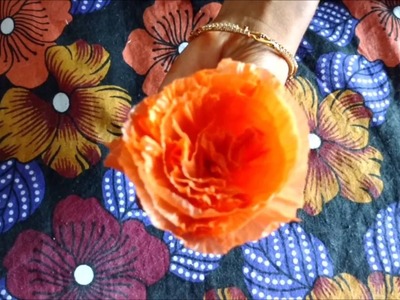 Making Beautiful Flower with Plastic Cover Carry Bag