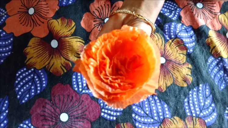 Making Beautiful Flower with Plastic Cover Carry Bag