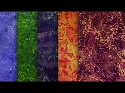 More Painted Papers for Mixed Media Projects | Plastic Wrap Technique | #MixedMediaMorsels
