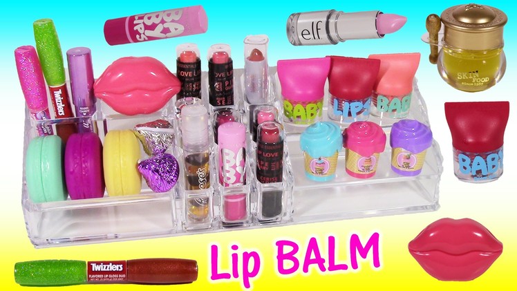 NEW LIP BALMS & GLOSSES! Candy Flavors Lip SCRUB Honey JAR! Baby LIPS!! Review & ORGANIZE!