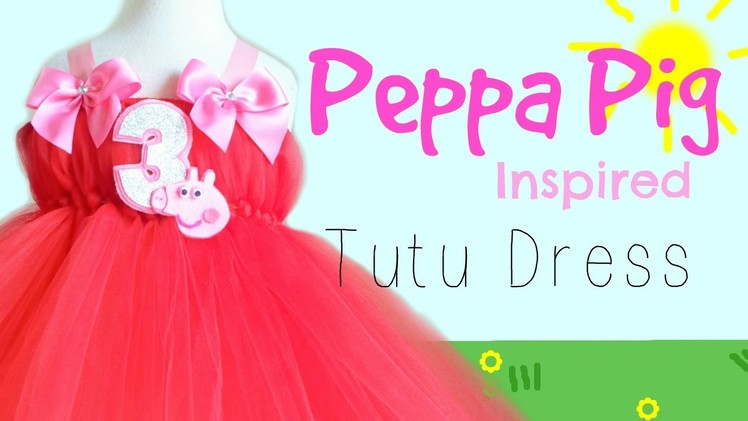 Peppa Pig Inspired Birthday Tutu Dress
