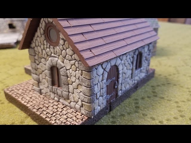 Preparing and Painting Terraform. Armorcast Medieval Buildings - D&D, fantasy RPG terrain