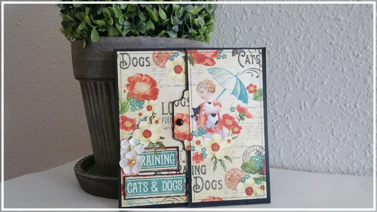 Raining cats and dogs - Flip album with a Tutorial - #PawgustArt