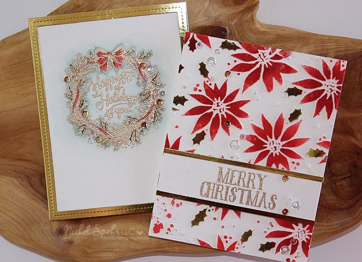STAMPtember Simon Says Stamp + Tim Holtz Holiday Cards