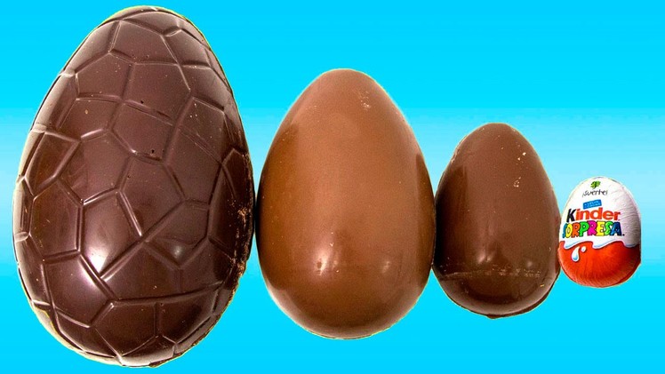 Surprise Eggs Different sizes! Opening Kinder Surprise Egg Mystery Chocolate Eggs