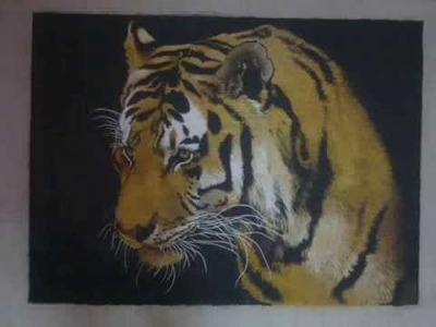 Tiger Rangoli by Nisha Bajaj