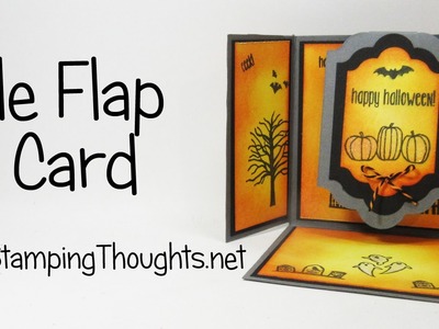 Triple Flap Fold Halloween card with Spooky Fun  from Stampin' Up!