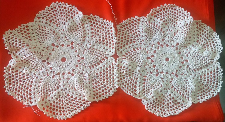 Vintage Pineapple Doily Joining