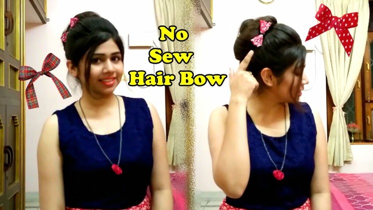 DIY Bow | No Sew Hair bow | How to make Bow Quickly | Shweta Verma