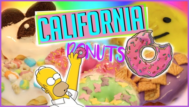 DIY California Style Donuts! | Cute & Tumblr Inspired + Vegan Option | Instagram Worthy Snacks