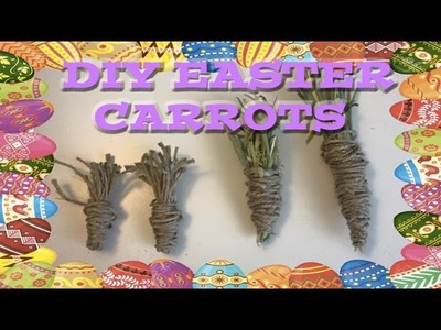 DIY Carrot Toy Chew for Small Pets ~Easter DIY Toy~