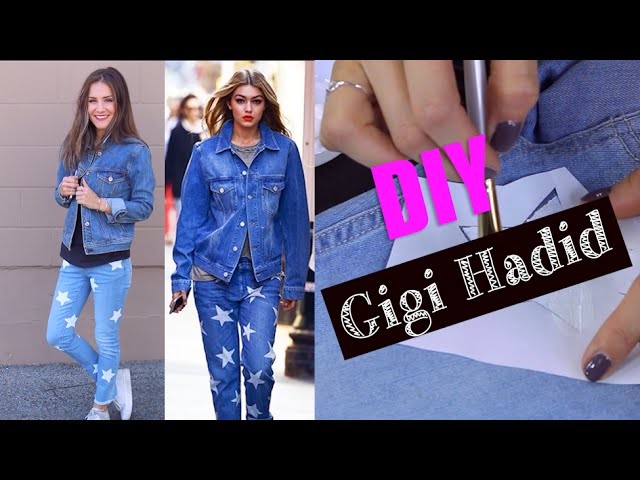 DIY Gigi Hadid's Cute Denim Look! (STYLEWIRE)