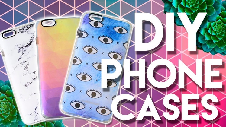 DIY IPHONE CASES! | WildFlower iPhone Case + DIY Tumblr iPhone Case!