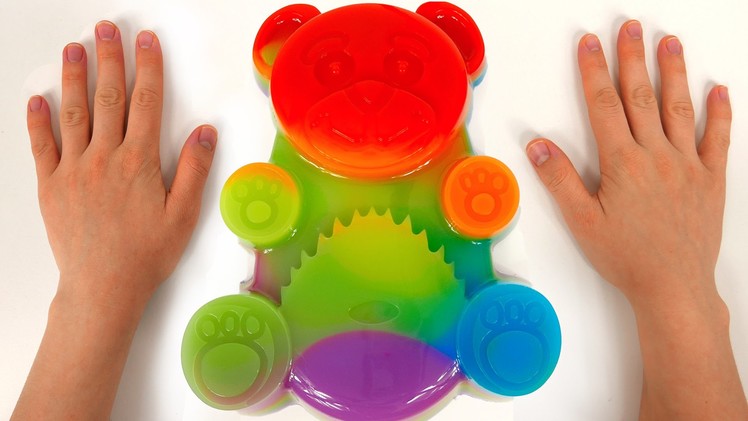 Giant Gummy Rainbow Bear DIY How to Make