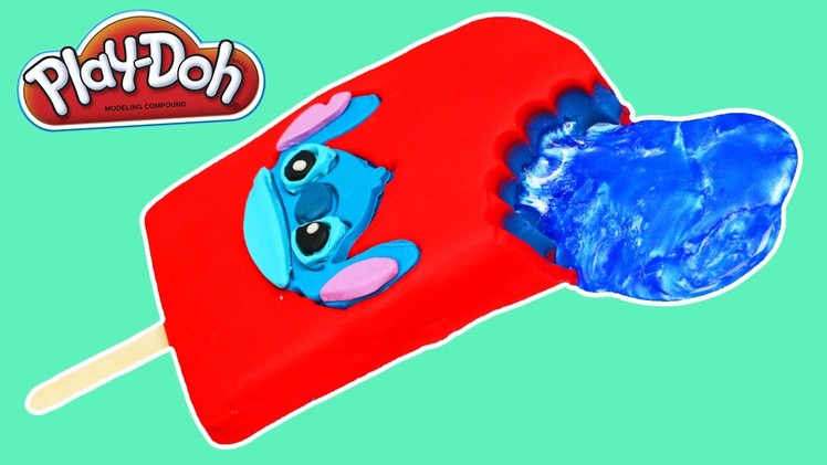 Play Doh Lilo & STICH Popsicle with Jelly Slime DIY Fun & Easy Disney Play Dough Ice Cream!