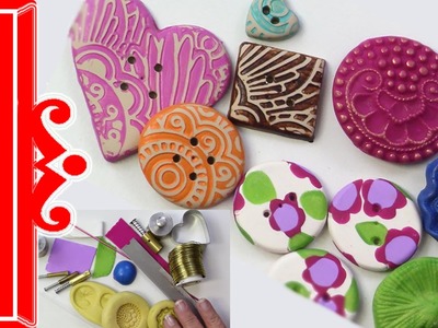 Polymer Clay Tutorial Buttons Buttons Buttons